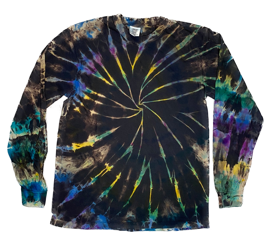 Long Sleeve Reverse Tie Dye T-Shirt Medium